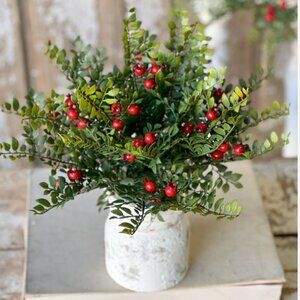 Lively Red Berry Bough Bush